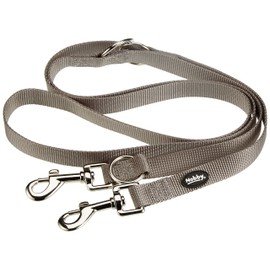Nobby Classic Dog Lead, Mouse Grey, L: 200 cm, W: 20 mm, 1 Piece