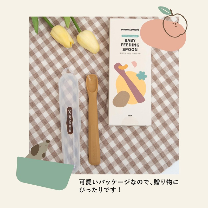DONO&DONO Baby Baby Food Spoon, Heat Resistant, Cold Resistant, Boilable,