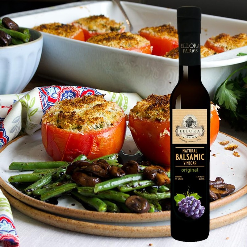 Ellora Farms, Plain Natural Balsamic Vinegar, Award-Winning, Thick and Creamy,