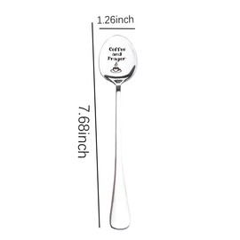 Christian Gifts for Coffee Lover Prayer Birthday Christmas Gifts for Mom Dad Serenity Prayer Coffee And Prayer Spoon for Women Men Religious Gift for Husband Wife Daughter Son Christian