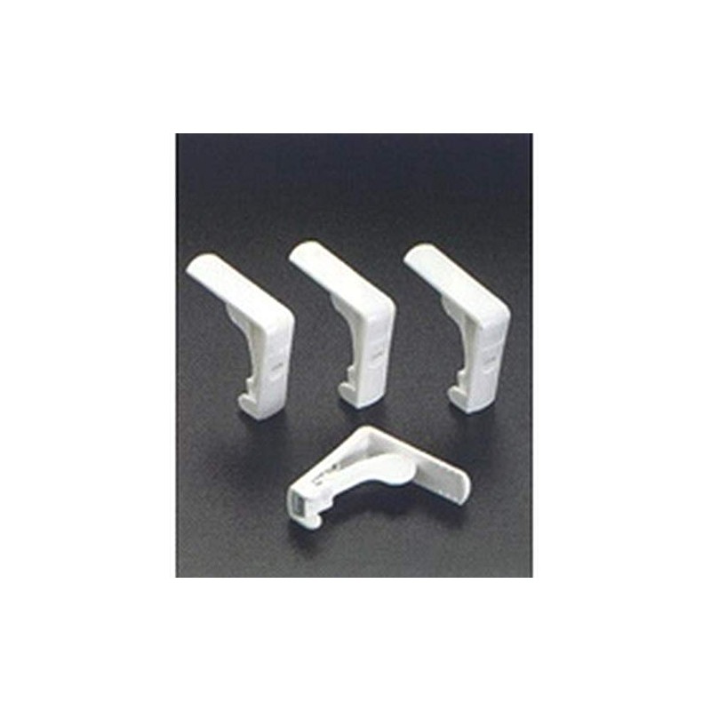Metaltex 254508 White Plastic Tablecloth Clips x 4