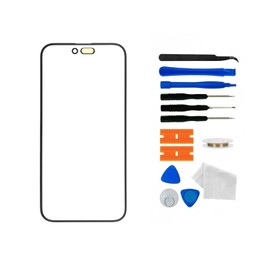 ABUSVEX Original 15 Pro Max Screen Glass Replacement,Front Outer Lens Glass Screen Replacement Repair Kit for 15 Pro Max Series (6.7 inch)