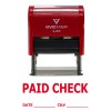 Pacific Stamp and Sign PAID CHECK w/ DATE CK# Line