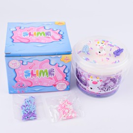Lavender Cow Cloud Slime Bucket with Fun Slime Add Ins, Super Soft, Boys Girls Fidget Toys, 10 oz, Lavender Scented Slime Kit for Kids, Birthday Gifts, Classroom Rewards