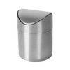 Stainless Steel Desktop Trash can Mini Storage Container Kitchen Makeup