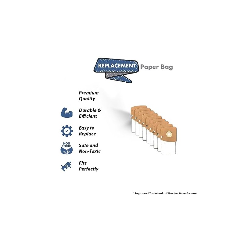 Replacement Part For Eureka Style MM Vacuum Cleaner Bags #