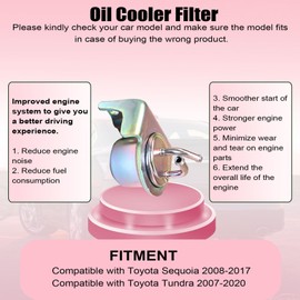 NLQR Oil Cooler Filter, Fit for Nissan Maxima Altima Murano Quest 2007-2017 Replace 31726-1XE0A 317261XE0A, Automatic Transmission Filter