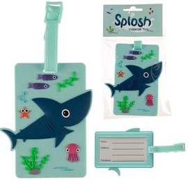 Puckator Splosh Sealife Shark PVC Luggage Tag