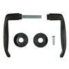 AMIG - Set of Black Aluminium Base Door Handles Without