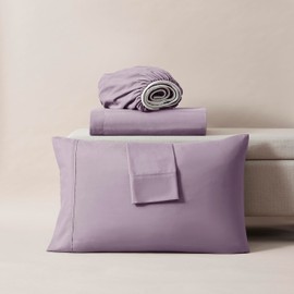 Extra Twin Deep Pocket Sheets Set - 4 PC Soft Microfiber Twin Sheets Deep Pocket - Fade Resistant Bedding Sheets & Pillowcases - Twin, Dusty Purple