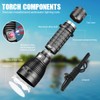 HECLOUD 3000LM Diving Flashlight IPX8 Waterproof Scuba Light 3 Modes