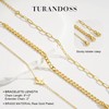 Turandoss Gifts for Girls Jewelry - Gold Bracelets for Teen