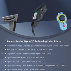 NineLeaf 4 Pack Compatible for Dymo 520102 9mm 3D Embossing Label Maker Tape 3/8'' White on Red 3D Plastic Labels for Organizer Xpress Pro, MoTEX E101 E404, Office Mate II