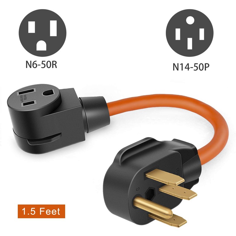 Nema 14-50P to 6-50R Welder Adapter Cord, Welder Plug Outlet