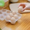 MONOJLY Dustproof Egg Boxes with 6 Compartments with Lids Keep