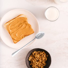 Dad Gifts for Christmas Birthday from Daughter Son Dad's Peanut Butter Spoon for Father Peanut Butter Lover Gifts for Daddy Engraved Stainless Steel Dad Spoons