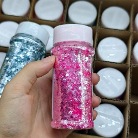 Wholesale s High Flash Spring Chunky Glitter Holographic Glitter Bluk Mixed Chunky Glitter for Snow Globe Tumblercolor: Set6-24 mix colors/Spring Glitter