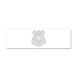 CafePress Hero Badge Car Magnet 10 X 3 10" x 3", Bumper Magnet