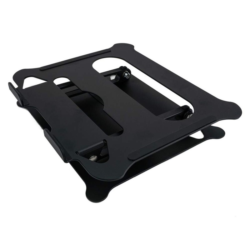 System-S Adjustable Metal Cooling Stand for Notebook Laptop Black