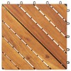 vidaXL 10 pcs Decking Tiles, 11.8"x11.8", Solid Acacia Wood, Patio