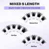 Individual Lashes D Curl Cluster Lashes FD18/B 0.07mm 12-16mm Mixed