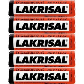 Lakrisal Licorice Candy Rolls - (5-Pack) - Salmiak Salty Liquorice Pastilles Roll