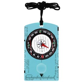 TIXIPEM Orienteering Compass [1PCS] - Waterproof Map Reading Hiking Survival Navigation Compass for Backpacking & Camping - [Blue] Survival Accessories