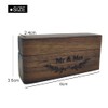 SETOFI Wedding Ring Box, Wooden Ring Box Mr and Mrs