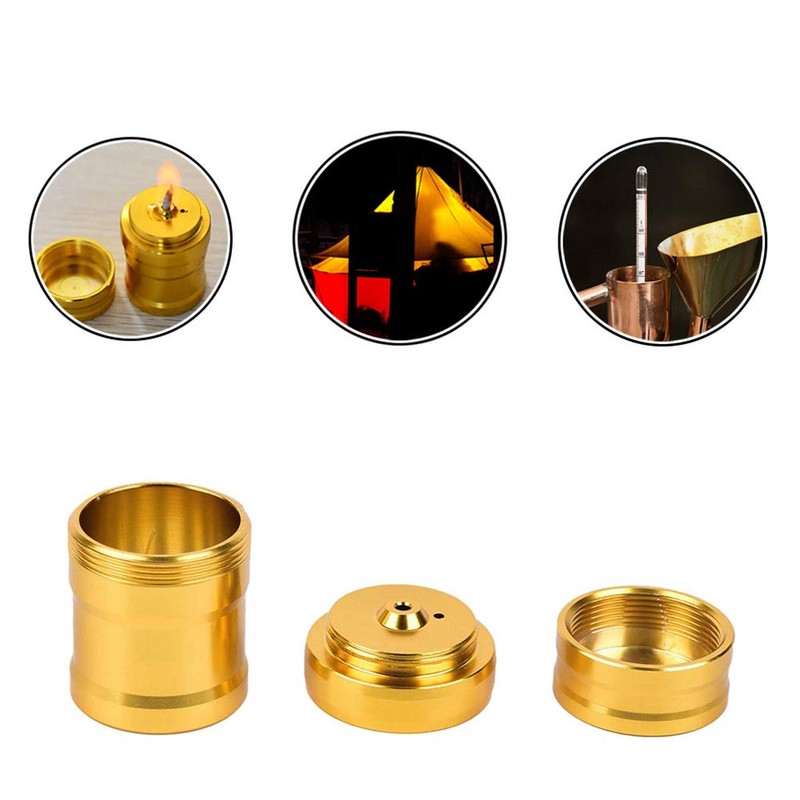 SRECNO Oil Lamp Mini Metal Alcohol Lamp Mini with 3