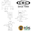Cec Industries Ef32 12V Heady Duty 2-Pin Electronic Flasher Relay