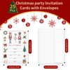 Viynran 25-Pack Christmas Party Invitation Cards Kit – White Nutcracker