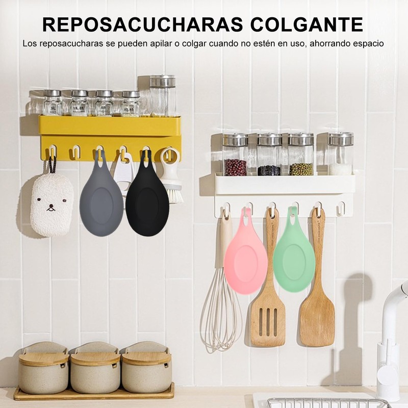 4 Porta Cucharas De Cocina,Porta Cucharas,Soportes Para Utensilios De Cocina