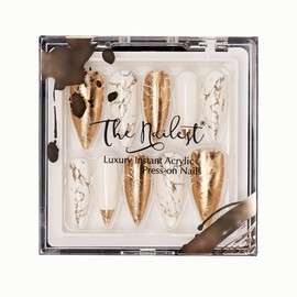 The Nailest - Instant Luxury Acrylic Press-on Nails-Medium Stiletto- Grayson