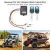 Wireless Winch Remote Control Kit 434MHz DC12V 24V 50ft Range