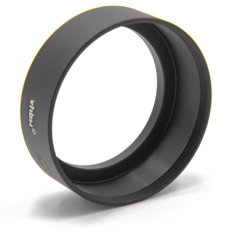 vhbw Metal Lens Hood 48 mm Black Style B Compatible