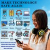 12 Pcs Cell Phone Protection Stickers,Blocker Equipment Stickers for Laptops