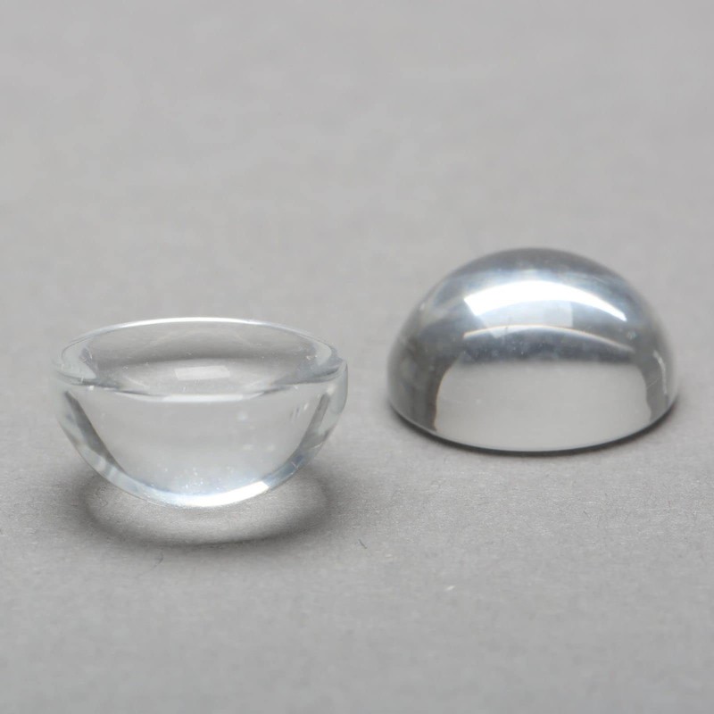 ガラスカボション 円形 ラウンドビーズ DIY ハンドメイド ジュエリー用 透明ドーム 拡大レンズ効果 アクセサリーパーツ 半球