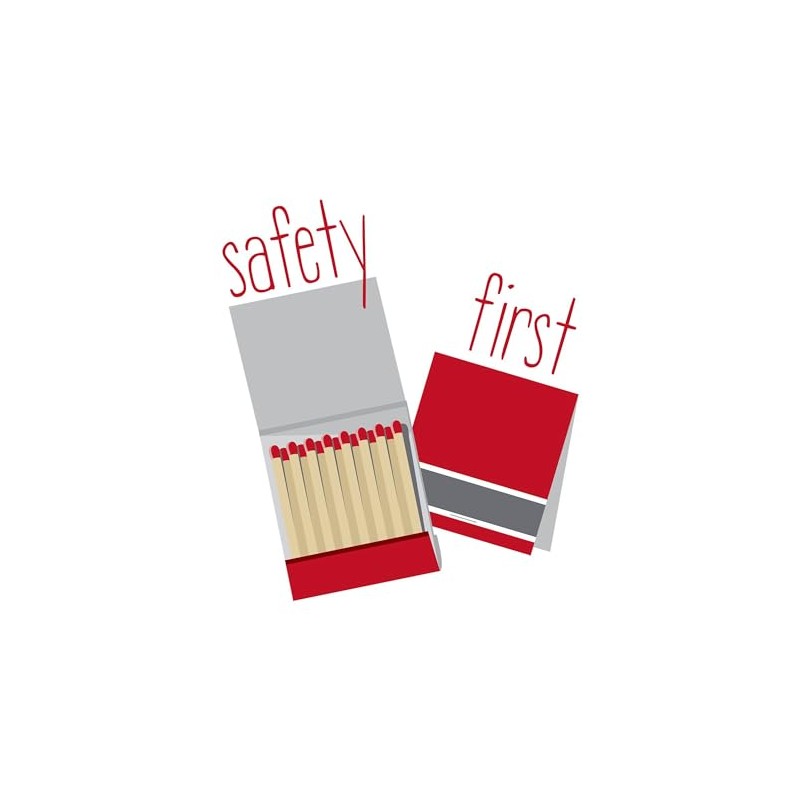 CafePress Safety Matches Magnets Rectangle Magnet, 2"x3" Refrigerator Magnet (10