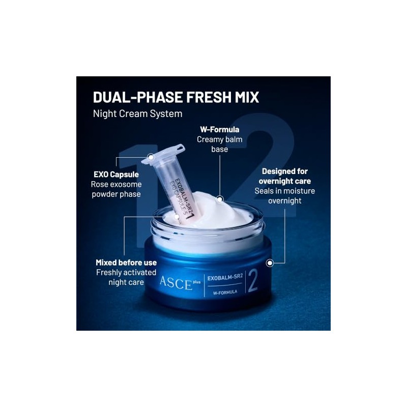 EXO NIGHT CREAM Rose Exosome - Crema reparadora nocturna con