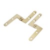 T Tulead 4PCS Door Pivot Hinges L-Shape Door Hinges Hidden