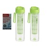 Trudeau Maison Drinking Bottle Green 500 ml Set of 2