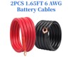 Battery Disconnect Switch, 2PCS 1.65FT 6 AWG Battery Cables with