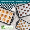 BAKKEN Cookie Sheets for Baking Nonstick Set - 3-Piece Stackable
