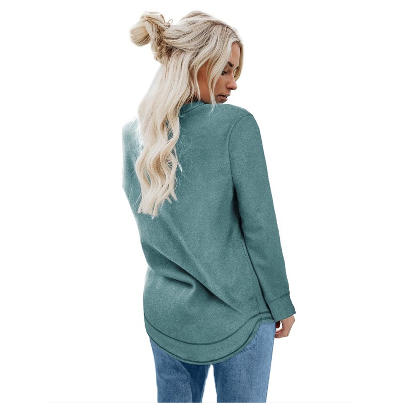Dofaoo Sweatshirts for Women Crewneck 2024 Fall Tops Lightweight Sweater