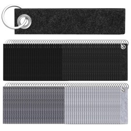 Nuenen Pack of 160 Felt Key Rings Blanks 13 x 3 cm Key Rings with Pendant Felt Lanyards for School Backpack Bag Purse Keys Crafts (Classic), Classic colours