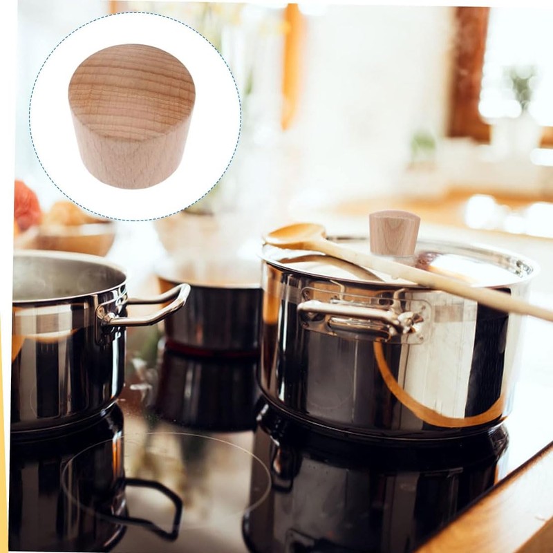 4-Piece Pot Cap Top Bead Drawer Knobs, Drawer Pulls, Pan