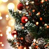 Christmas Tree Ornaments, 32 Pieces, 25mm, Red Shiny and Matte,