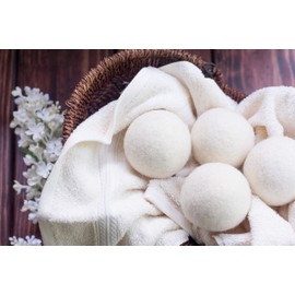 USA MADE Felted Wool Dryer Balls Natural Laundry Fabric Softener Housewarming or Hostess Gift
