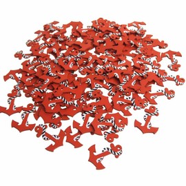 Homeford FCF00000WPANCRED Nautical Anchor Wooden Baby Favors, 1-1/2-Inch, Red