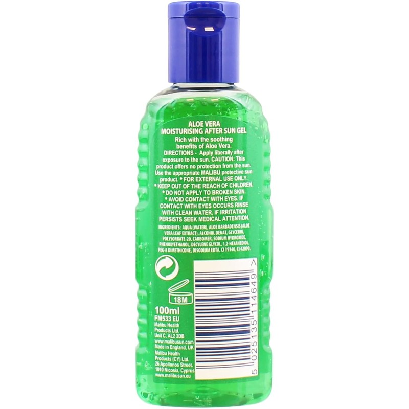 Malibu After Sun Gel, Aloe Vera 100 ml by Malibu